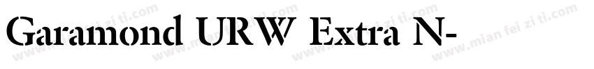 Garamond URW Extra N字体转换